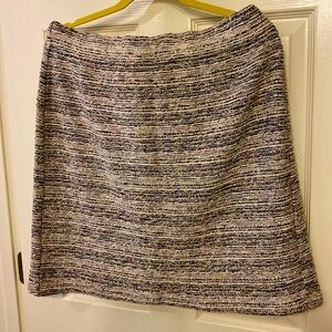 Knee length tweed skirt from Talbots - no pockets